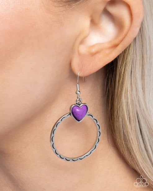 Paparazzi Heart Holiday Purple