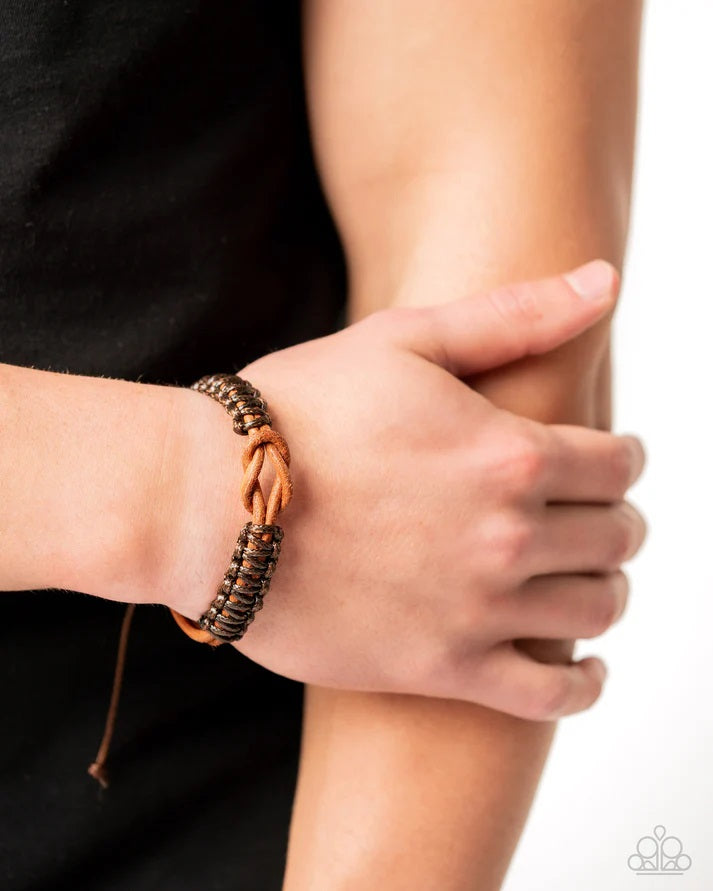 Paparazzi Nautical Myth-Brown Urban Bracelet
