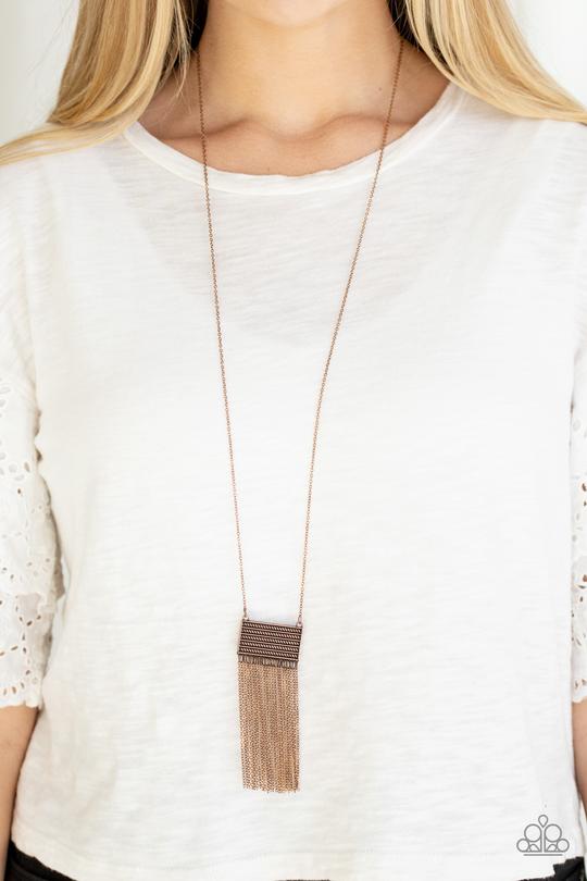 Paparazzi Totally Tassel Copper