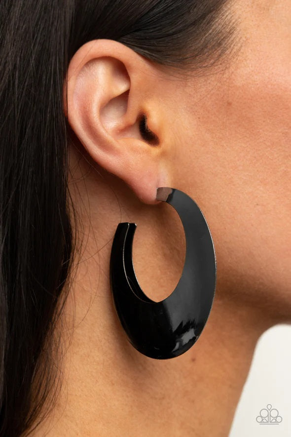Paparazzi Going Oval Board Black