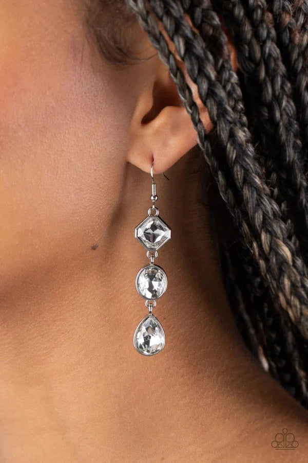 Paparazzi Reflective Rhinestones-White