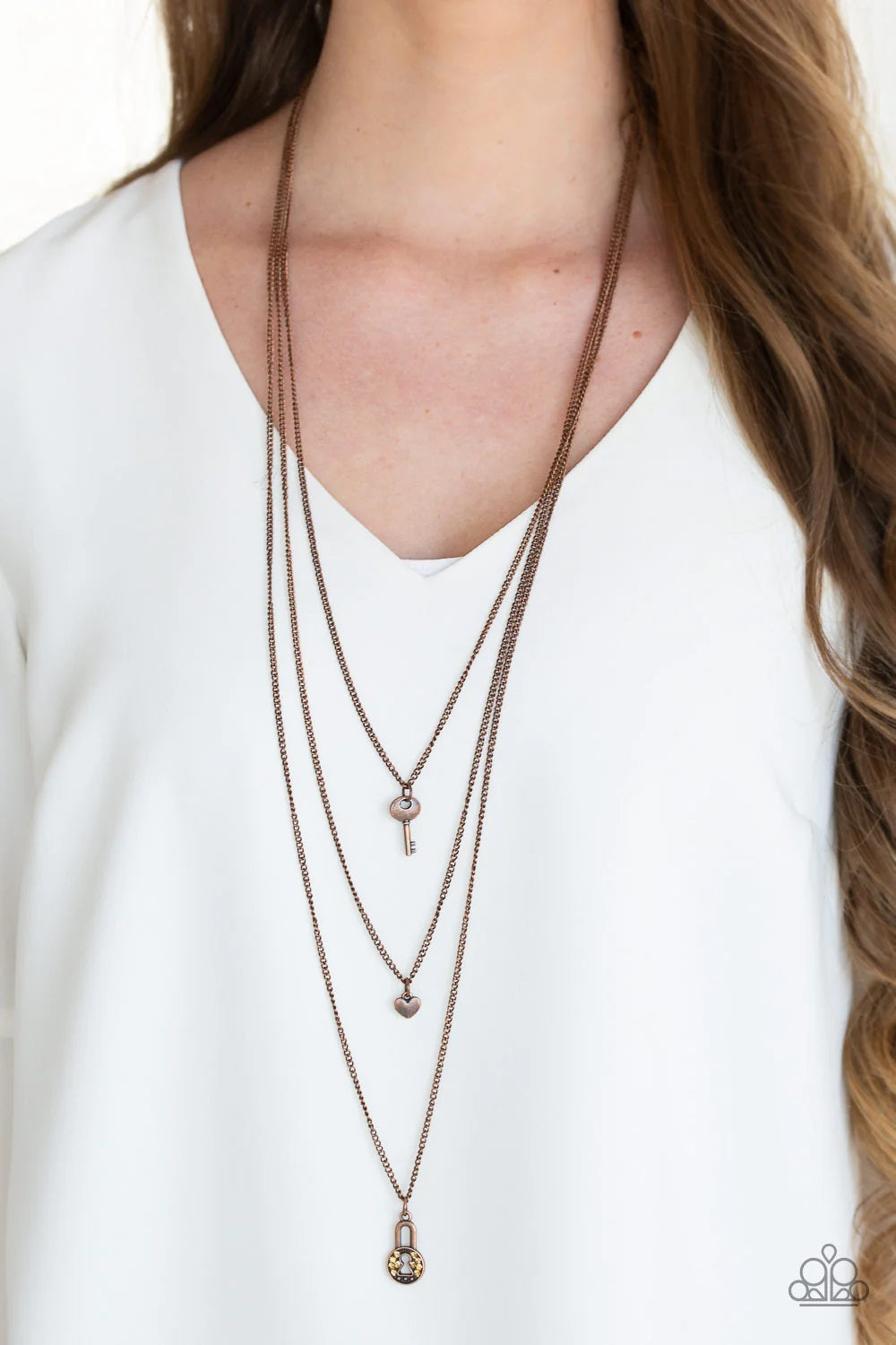 Paparazzi Secret Heart Copper