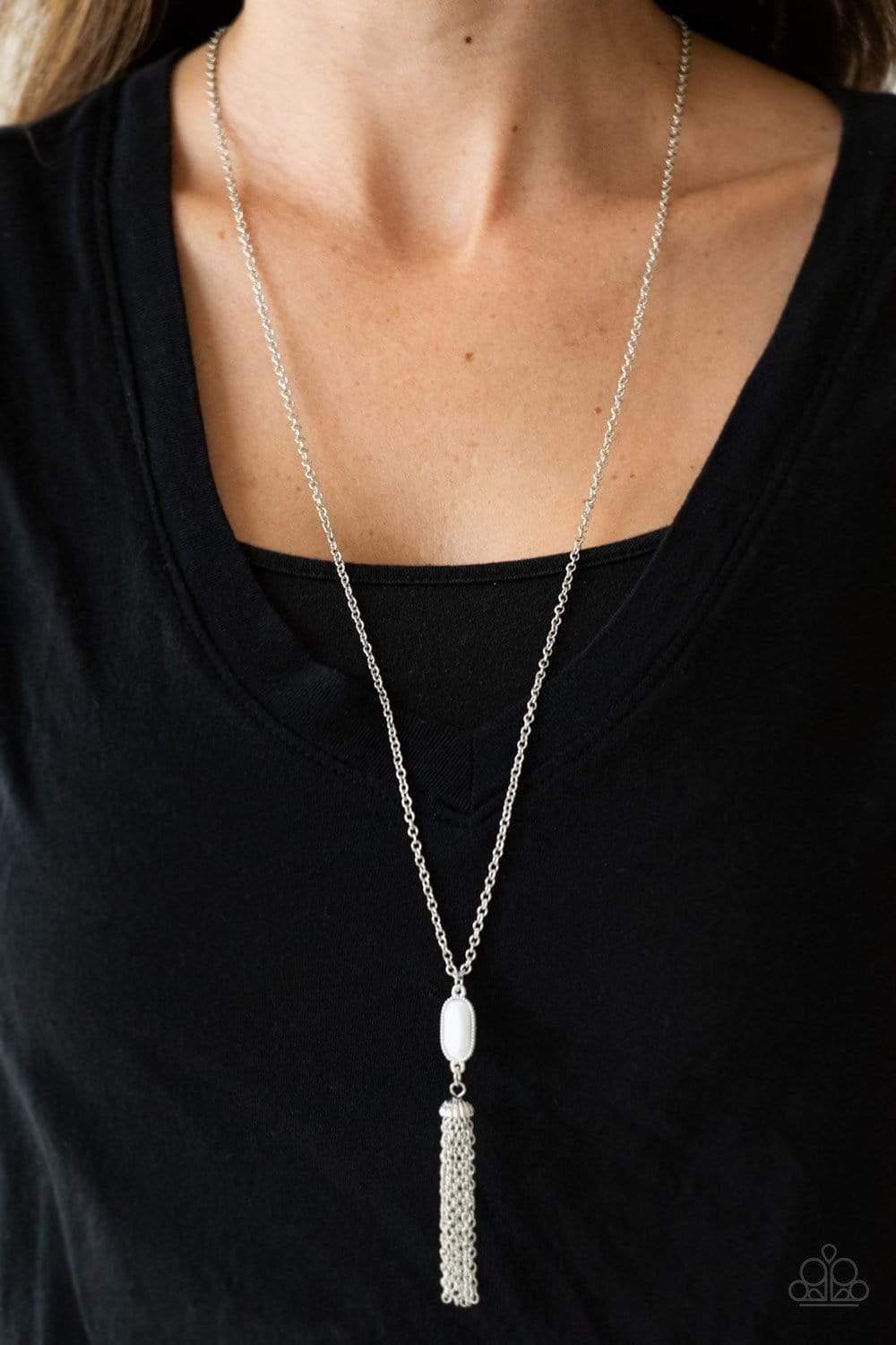 Paparazzi Tassel Tease White